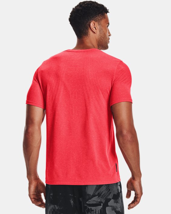 Men's UA RUSH™ Seamless Strength Short Sleeve, Red, pdpMainDesktop image number 1